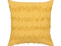 Set di 2 cuscini AGASTACHE 45 x 45 cm Giallo Trama geometrica