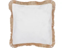 Set di 2 cuscini AGRIMONY 45 x 45 cm Beige Trama orientale