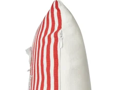 Set di 2 cuscini ALSINE Cotone 30 x 50 cm Rosso A strisce