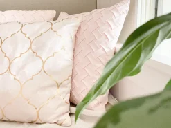 Set di 2 cuscini ALYSSUM 45 x 45 cm Rosa Trama Trellis