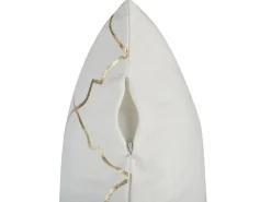 Set di 2 cuscini ALYSSUM Cotone 45 x 45 cm Bianco Trama Trellis