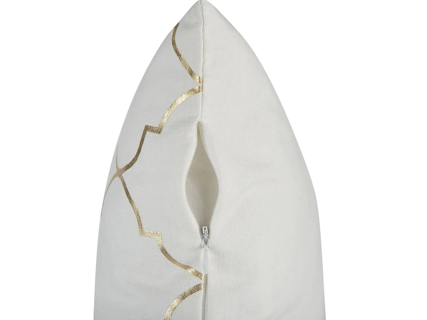 Set di 2 cuscini ALYSSUM Cotone 45 x 45 cm Bianco Trama Trellis