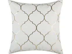 Set di 2 cuscini ALYSSUM Cotone 45 x 45 cm Bianco Trama Trellis