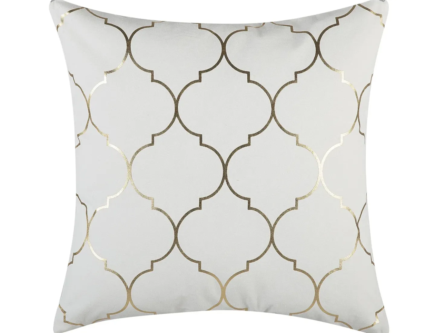 Set di 2 cuscini ALYSSUM Cotone 45 x 45 cm Bianco Trama Trellis