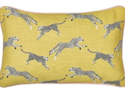 Set di 2 cuscini ARALES Cotone 30 x 50 cm Giallo