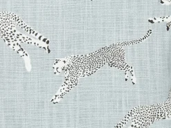 Set di 2 cuscini ARALES Cotone 30 x 50 cm Grigio chiaro Trama animale