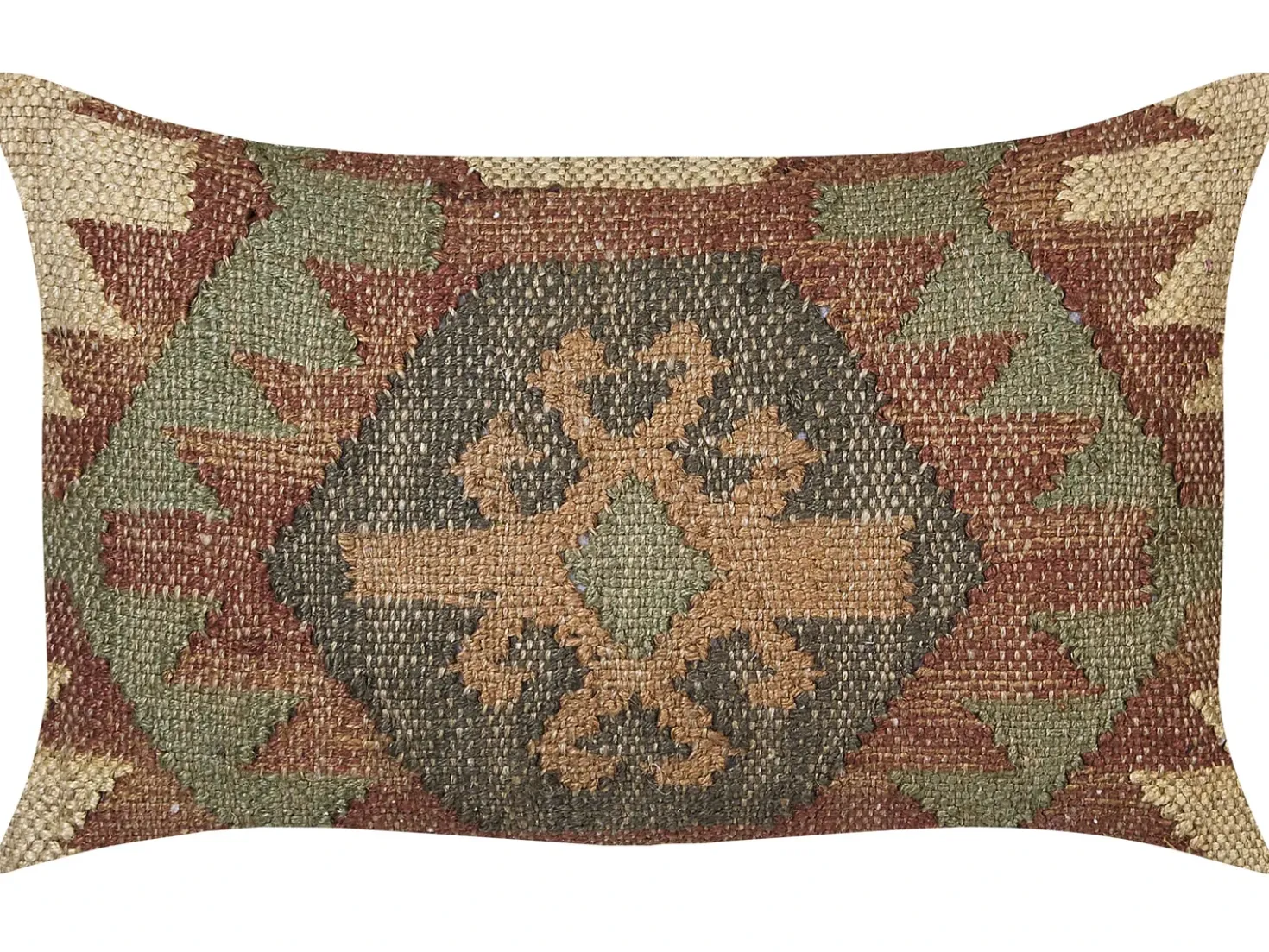 Set di 2 cuscini ARVEN Iuta 30 x 50 cm Marrone Trama orientale