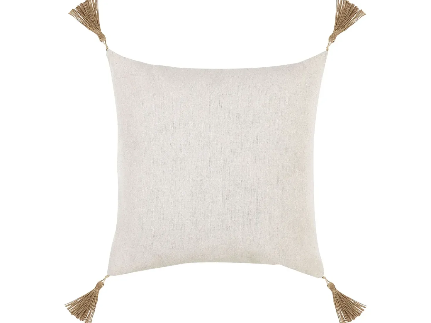 Set di 2 cuscini AZALEA 45 x 45 cm Beige chiaro Tinta unita
