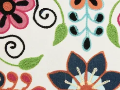 Set di 2 cuscini BAHRAICH Cotone 50 x 50 cm Multicolore Trama floreale