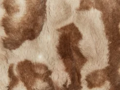 Set di 2 cuscini BAKIRA Finta pelliccia 45 x 45 cm Marrone Trama astratta