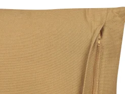 Set di 2 cuscini BANYAN Cotone 45 x 45 cm Beige sabbia Trama geometrica