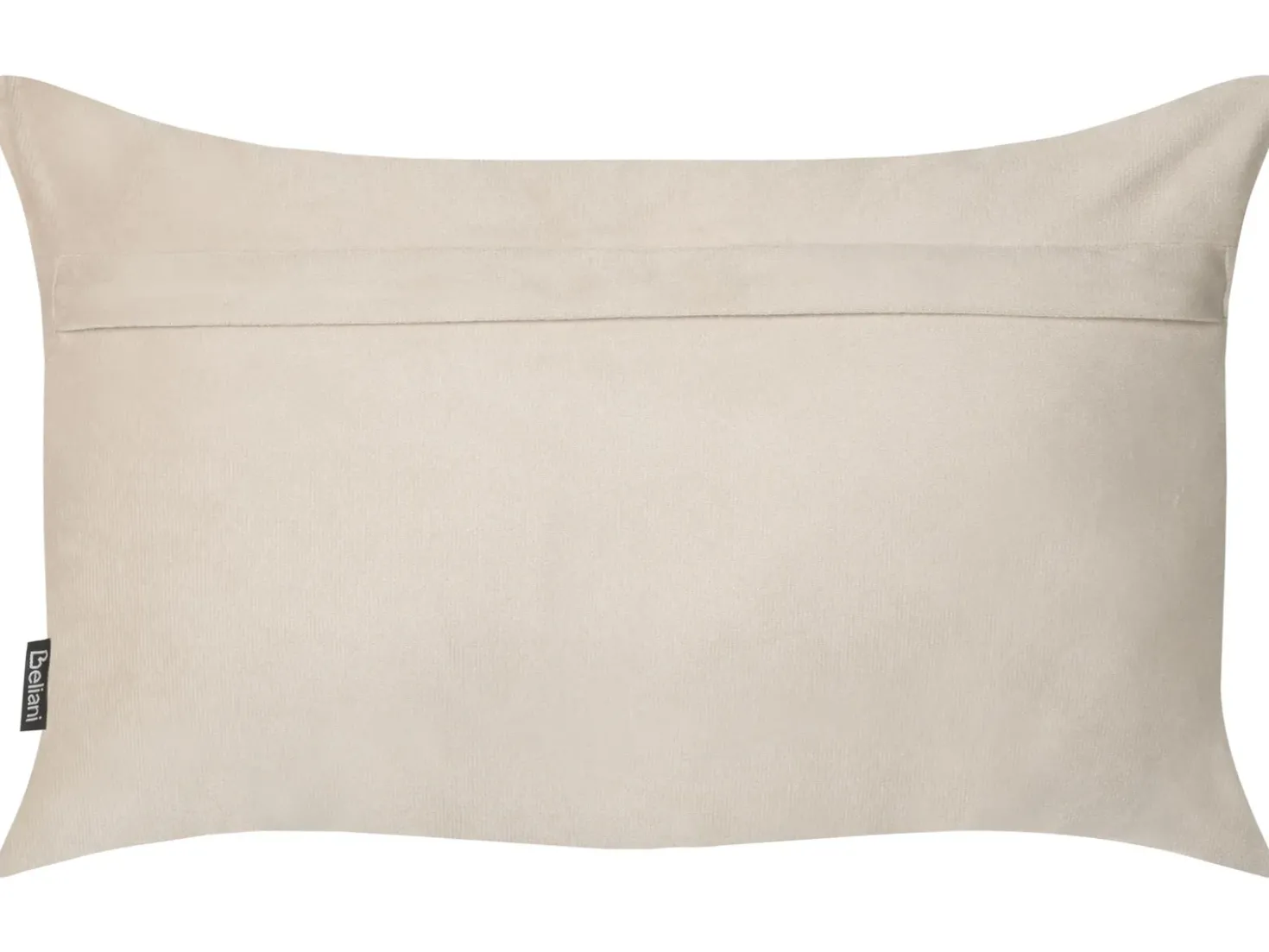 Set di 2 cuscini BELLE Velluto 30 x 50 cm Beige chiaro Tinta unita