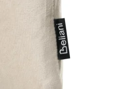 Set di 2 cuscini BELLE Velluto 30 x 50 cm Beige chiaro Tinta unita