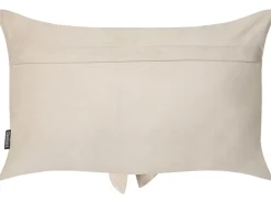 Set di 2 cuscini BELLE Velluto 30 x 50 cm Beige chiaro Tinta unita