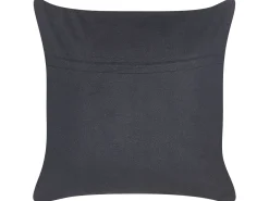 Set di 2 cuscini BERGENIA Iuta 45 x 45 cm Nero A strisce