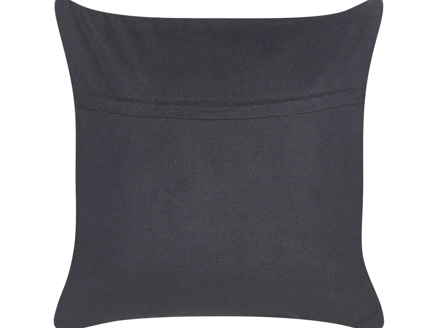 Set di 2 cuscini BERGENIA Iuta 45 x 45 cm Nero A strisce