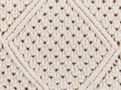 Set di 2 cuscini BESHAM Cotone 45 x 45 cm Beige chiaro Trama geometrica
