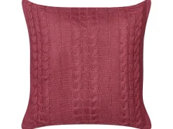 Set di 2 cuscini CADETIA Cotone 45 x 45 cm Bordeaux Tinta unita