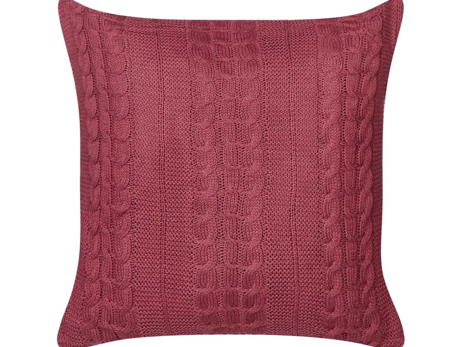 Set di 2 cuscini CADETIA Cotone 45 x 45 cm Bordeaux Tinta unita