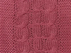 Set di 2 cuscini CADETIA Cotone 45 x 45 cm Bordeaux Tinta unita