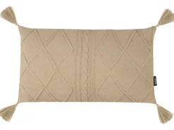 Set di 2 cuscini CAESIA Cotone 30 x 50 cm Beige Tinta unita