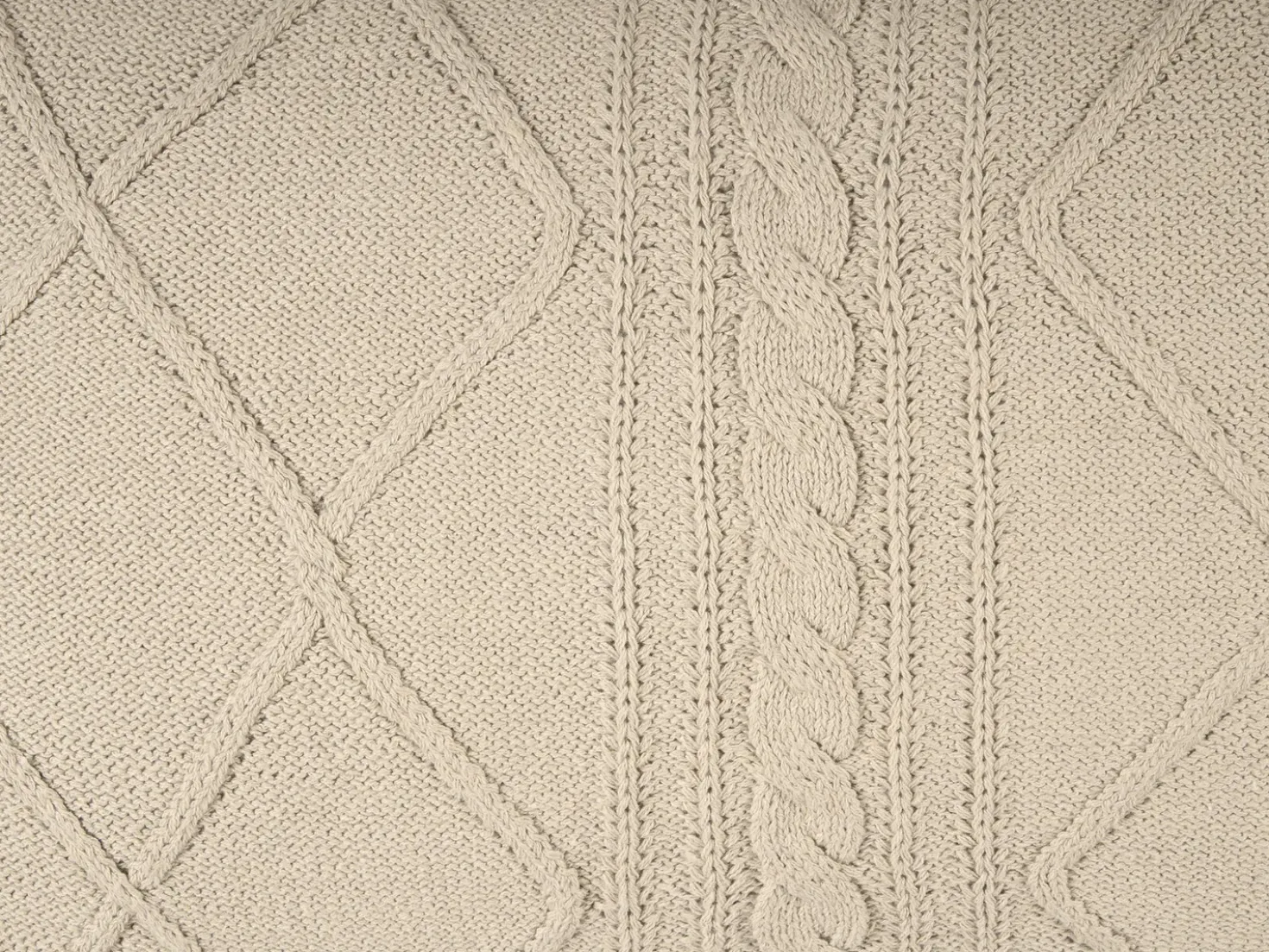 Set di 2 cuscini CAESIA Cotone 30 x 50 cm Beige chiaro Tinta unita