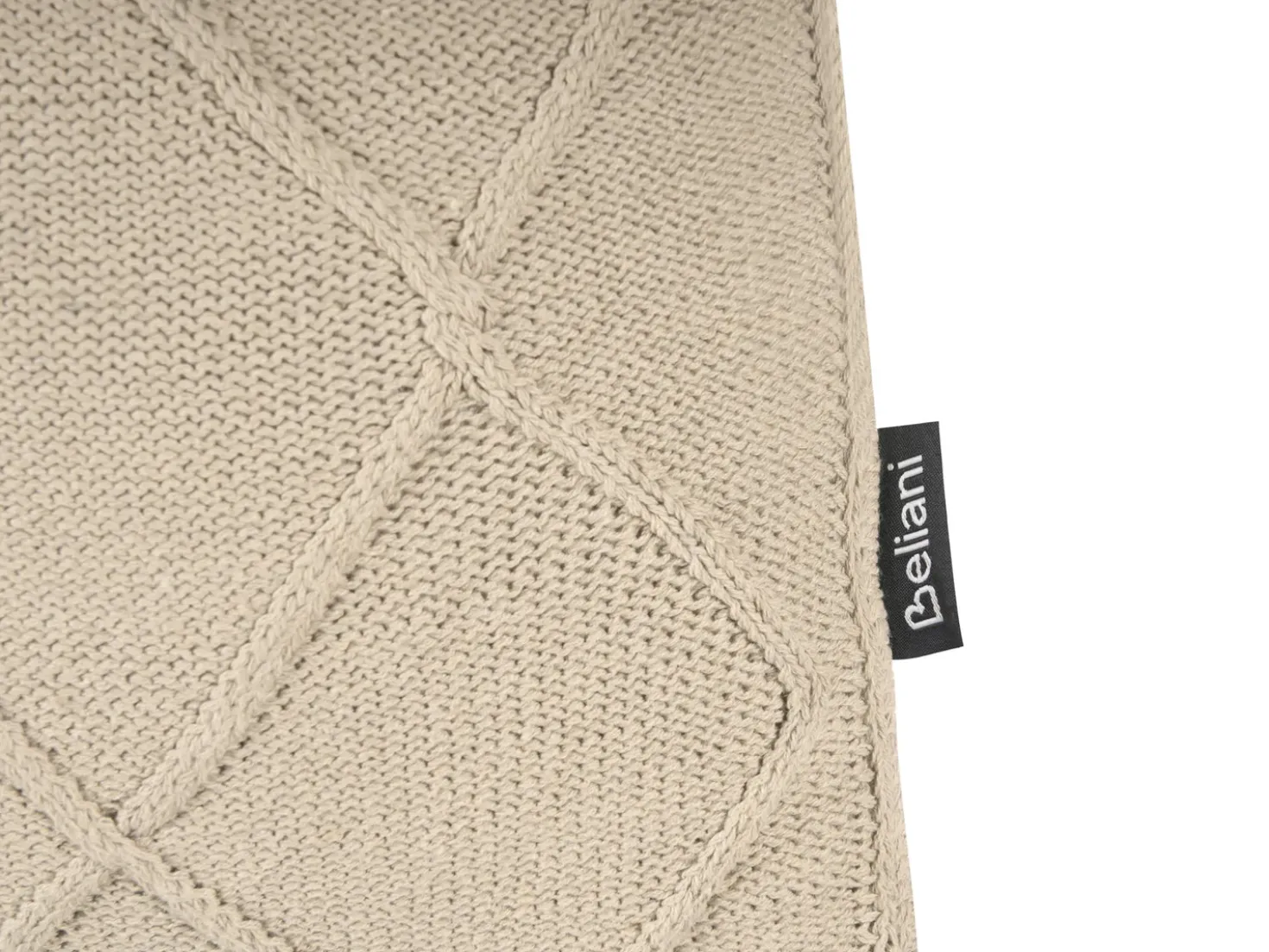 Set di 2 cuscini CAESIA Cotone 30 x 50 cm Beige chiaro Tinta unita