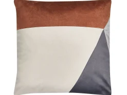Set di 2 cuscini CAMPSIS Velluto 45 x 45 cm Multicolore Trama geometrica