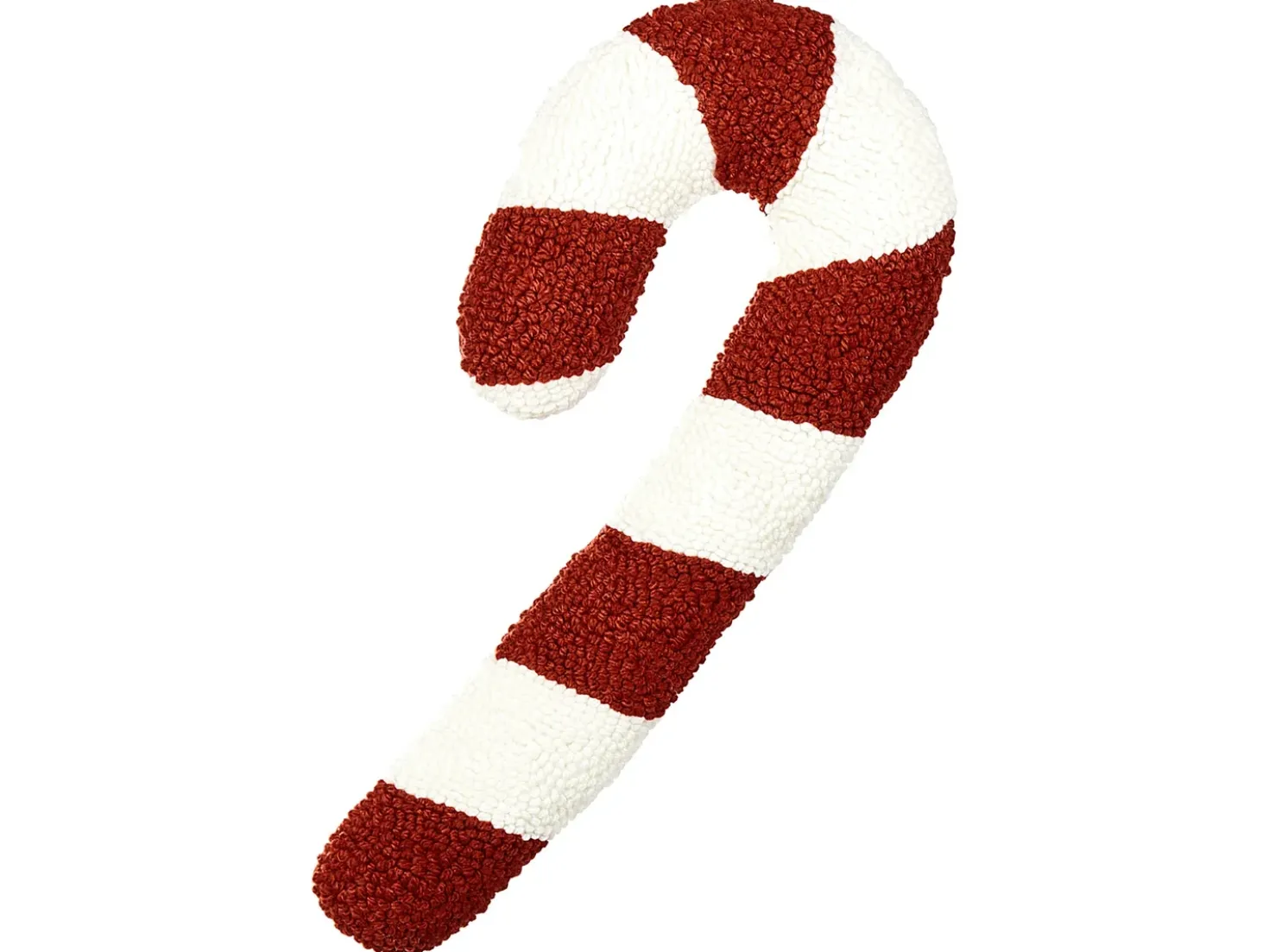 Set di 2 cuscini CANDY CANE Bouclé 22 x 55 cm Rosso Modello natalizio
