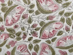 Set di 2 cuscini CARISSA Cotone 45 x 45 cm Multicolore Trama floreale