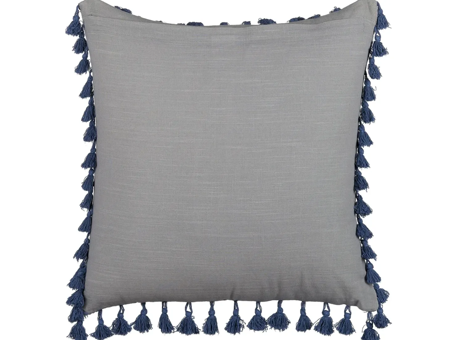 Set di 2 cuscini CARPINUS Lino 45 x 45 cm Grigio Tinta unita