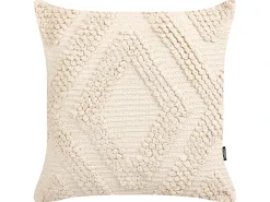 Set di 2 cuscini CATALPA Cotone 45 x 45 cm Bianco Trama geometrica