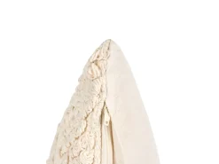 Set di 2 cuscini CATALPA Cotone 45 x 45 cm Bianco Trama geometrica
