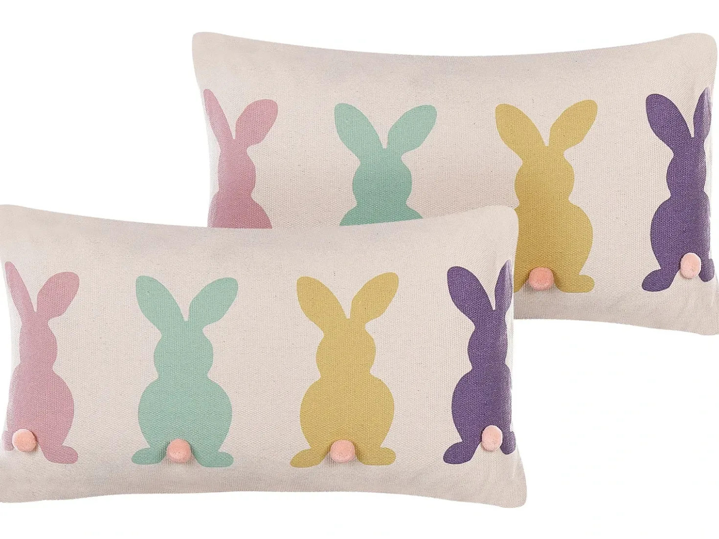 Set di 2 cuscini CLUSIA 30 x 50 cm Beige