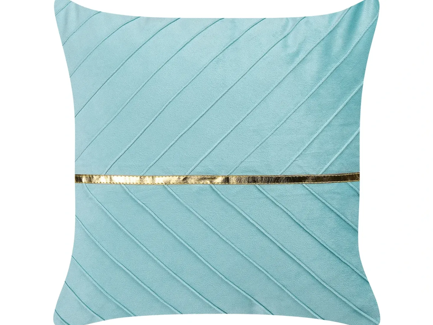 Set di 2 cuscini CONEFLOWER 45 x 45 cm Azzurro A strisce