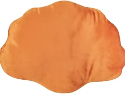 Set di 2 cuscini CONSOLIDA Velluto 47 x 35 cm Arancione Tinta unita