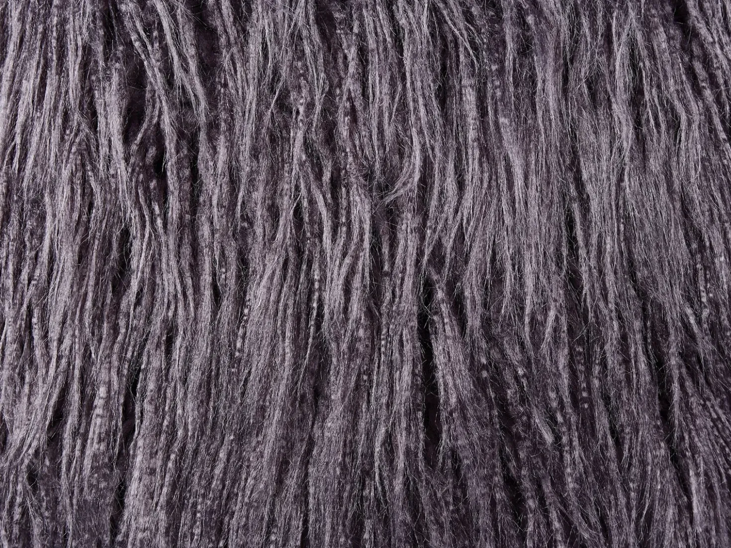 Set di 2 cuscini COROKIA Finta pelliccia 45 x 45 cm Grigio scuro Tinta unita