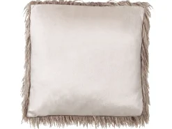 Set di 2 cuscini COROKIA Finta pelliccia 45 x 45 cm Beige Tinta unita