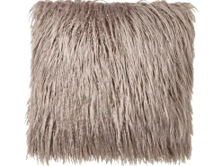 Set di 2 cuscini COROKIA Finta pelliccia 45 x 45 cm Beige Tinta unita
