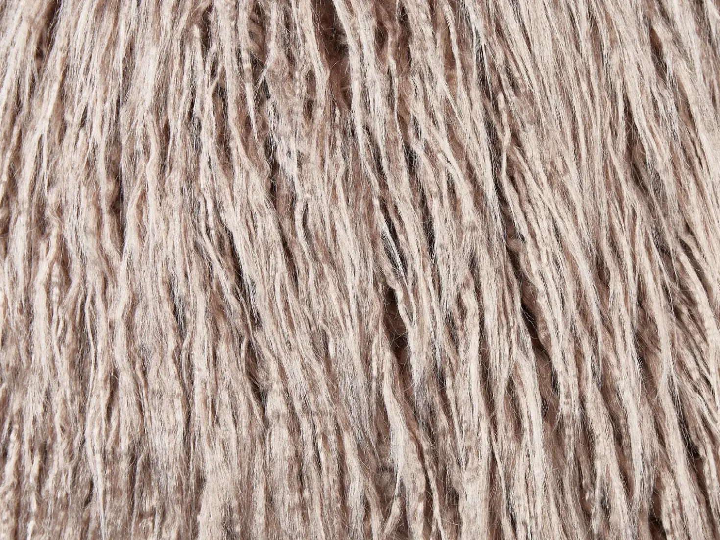 Set di 2 cuscini COROKIA Finta pelliccia 45 x 45 cm Beige Tinta unita