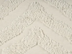 Set di 2 cuscini CRATAEGUS Cotone 40 x 60 cm Beige chiaro Trama geometrica