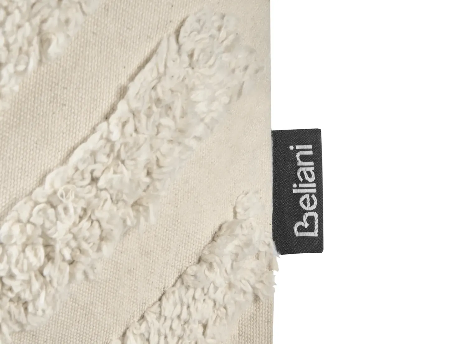 Set di 2 cuscini CRATAEGUS Cotone 40 x 60 cm Beige chiaro Trama geometrica