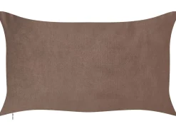 Set di 2 cuscini CRODYLINE Velluto 35 x 60 cm Marrone A strisce