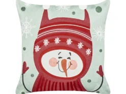 Set di 2 cuscini CUPCAKE Cotone 45 x 45 cm Rosso