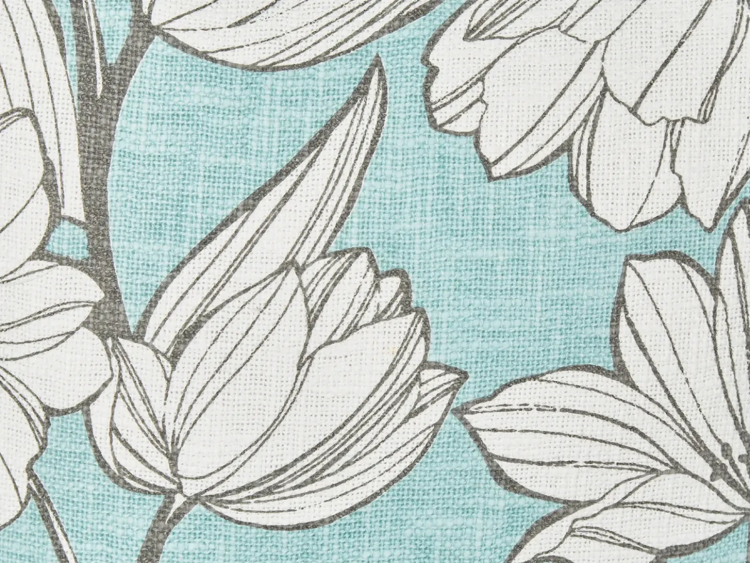 Set di 2 cuscini CYANOTIS Cotone 45 x 45 cm Azzurro Trama floreale