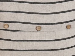 Set di 2 cuscini CYNARA Cotone 43 x 43 cm Beige A strisce