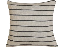 Set di 2 cuscini CYNARA Cotone 43 x 43 cm Beige A strisce