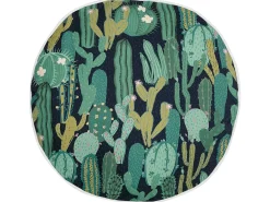 Set di 2 cuscini da esterno BUSSANA Trama di piante 40 x 40 cm Verde