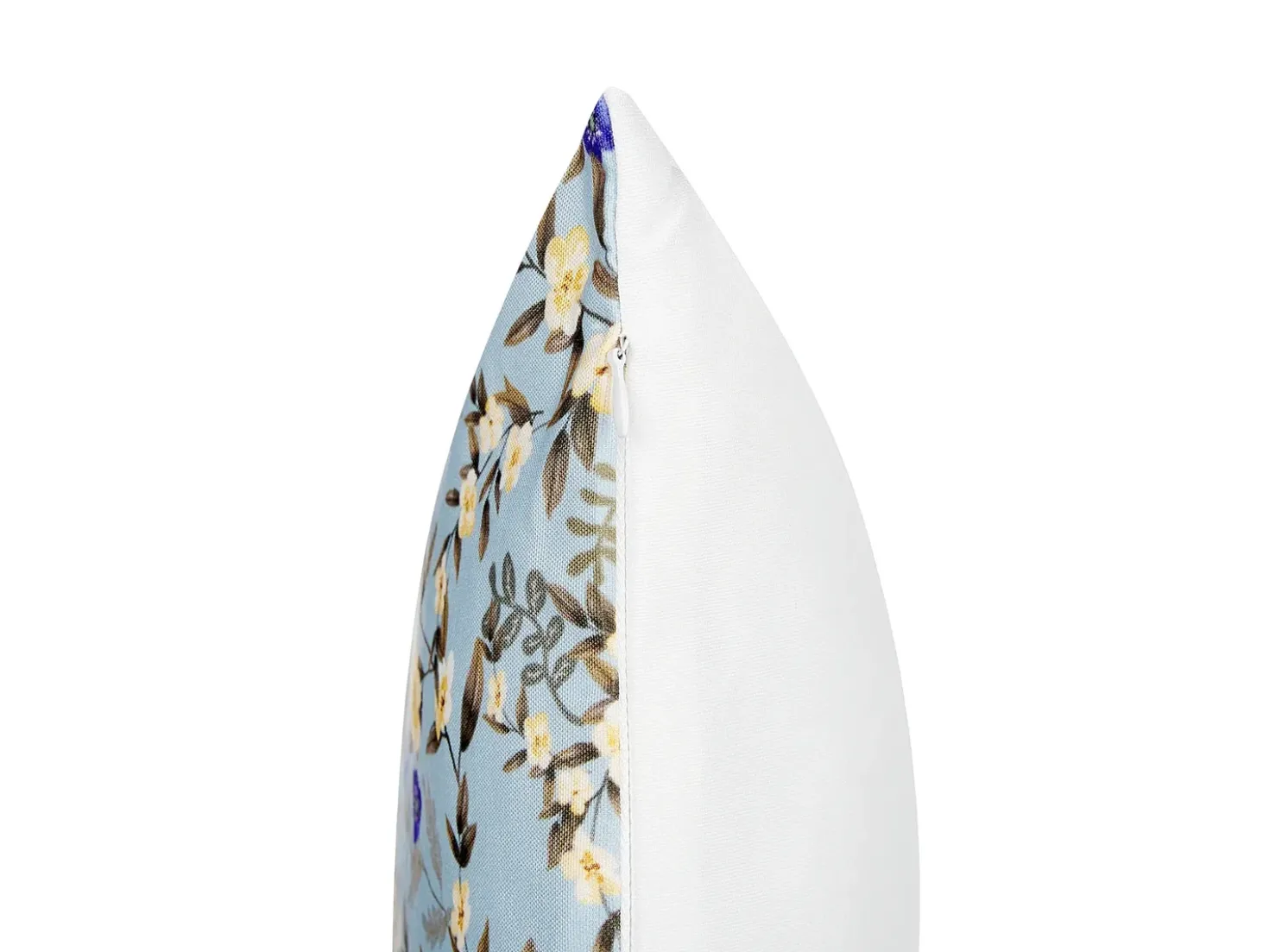 Set di 2 cuscini da esterno VALLORIA Trama floreale 40 x 60 cm Blu