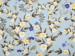 Set di 2 cuscini da esterno VALLORIA Trama floreale 40 x 60 cm Blu